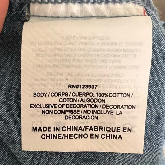 Sperry Chambray Denim Nautical Dress Sz XL - Picture 5 of 6